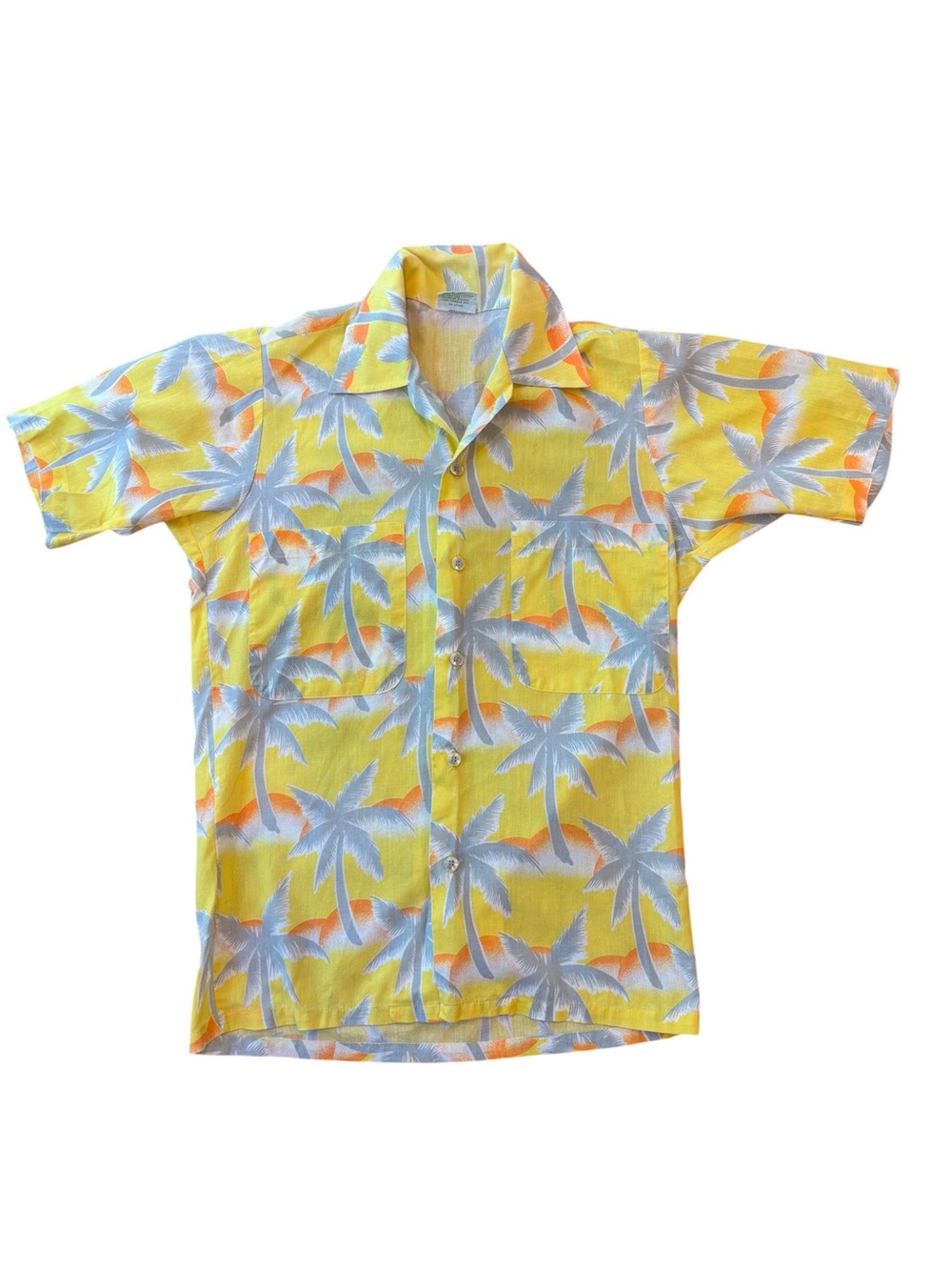 Vintage Tropicana Hawaiian Shirt 90s Palm Tree Size XS